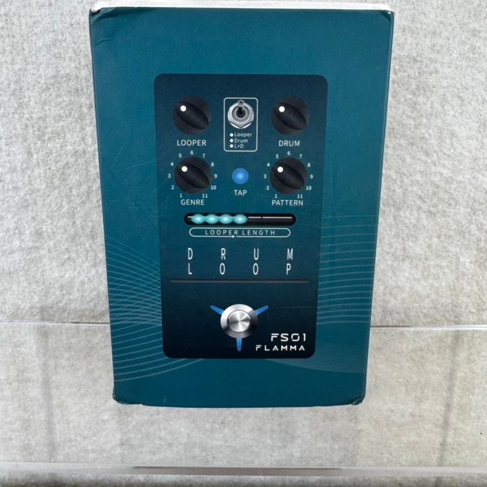Flamma FS01 Drum Loop Pedal Drum Machine 121 Rhythms 20 Min New Stereo Looper